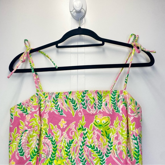Lilly Pulitzer Millionaire Row Sundress Size 8 Barbicore Preppy Jungle Animals - Picture 2 of 7